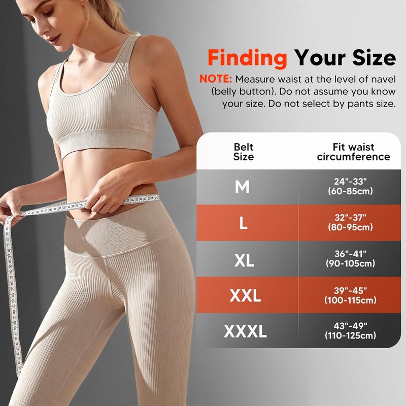 arboleaf Lumbar Support Belt with Heat – Lower Back Brace for Men and Women, Adjustable 360° Compression Wrap with 3 Heat Levels (40°/50°/60°C), Size XL (Waist 35.4"-41.3") - Image 4